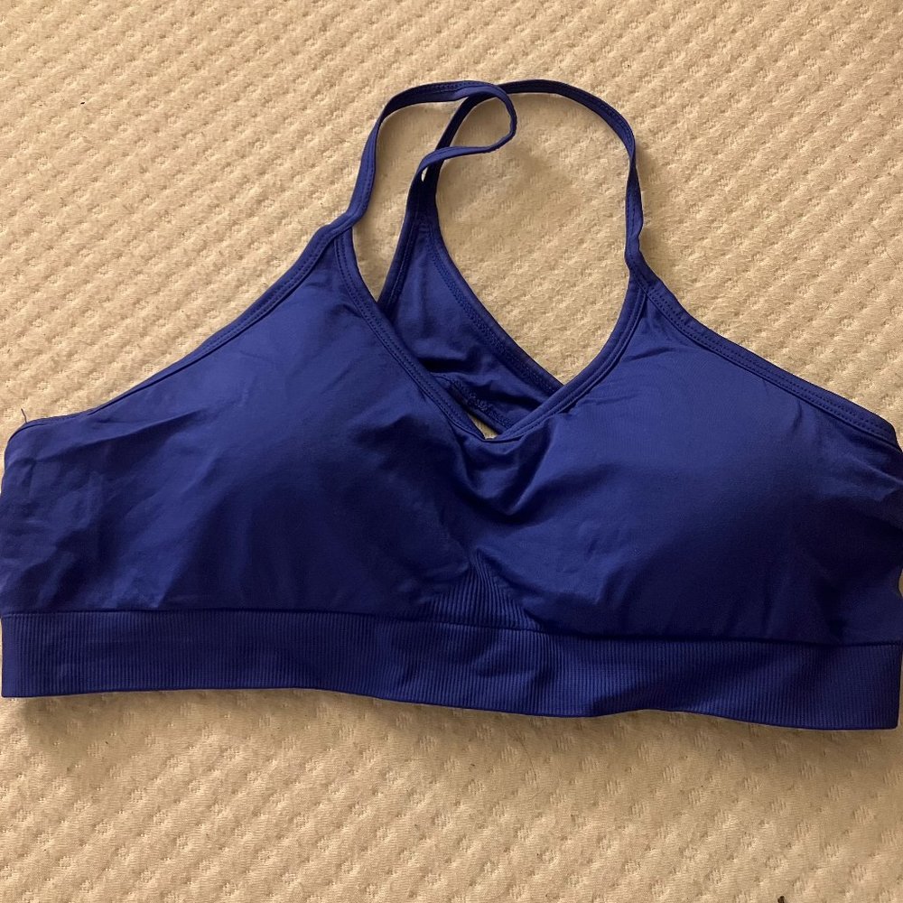 Z By Zella – Rhythmic Seamless Sports Bra BLUE CLEMATIS / XL